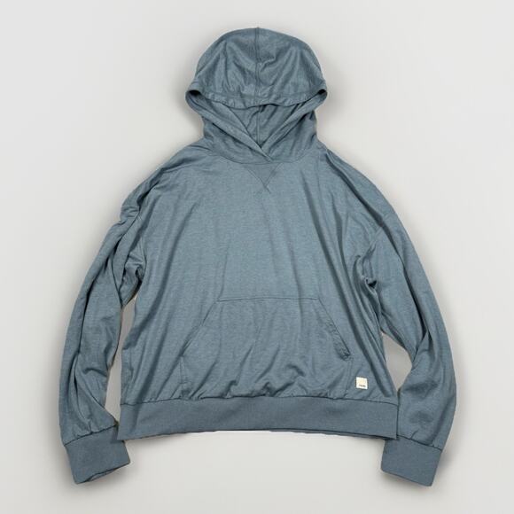 Vuori Tops - Vuori Halo Modern Pullover Hoodie Women's Size L Blue Gym Performance Activewear